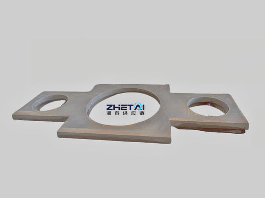 Black Metal Carbon 10mm Steel Plate Cut To Size Stamping Machine Parts Side Plate Flame Cutting Parts